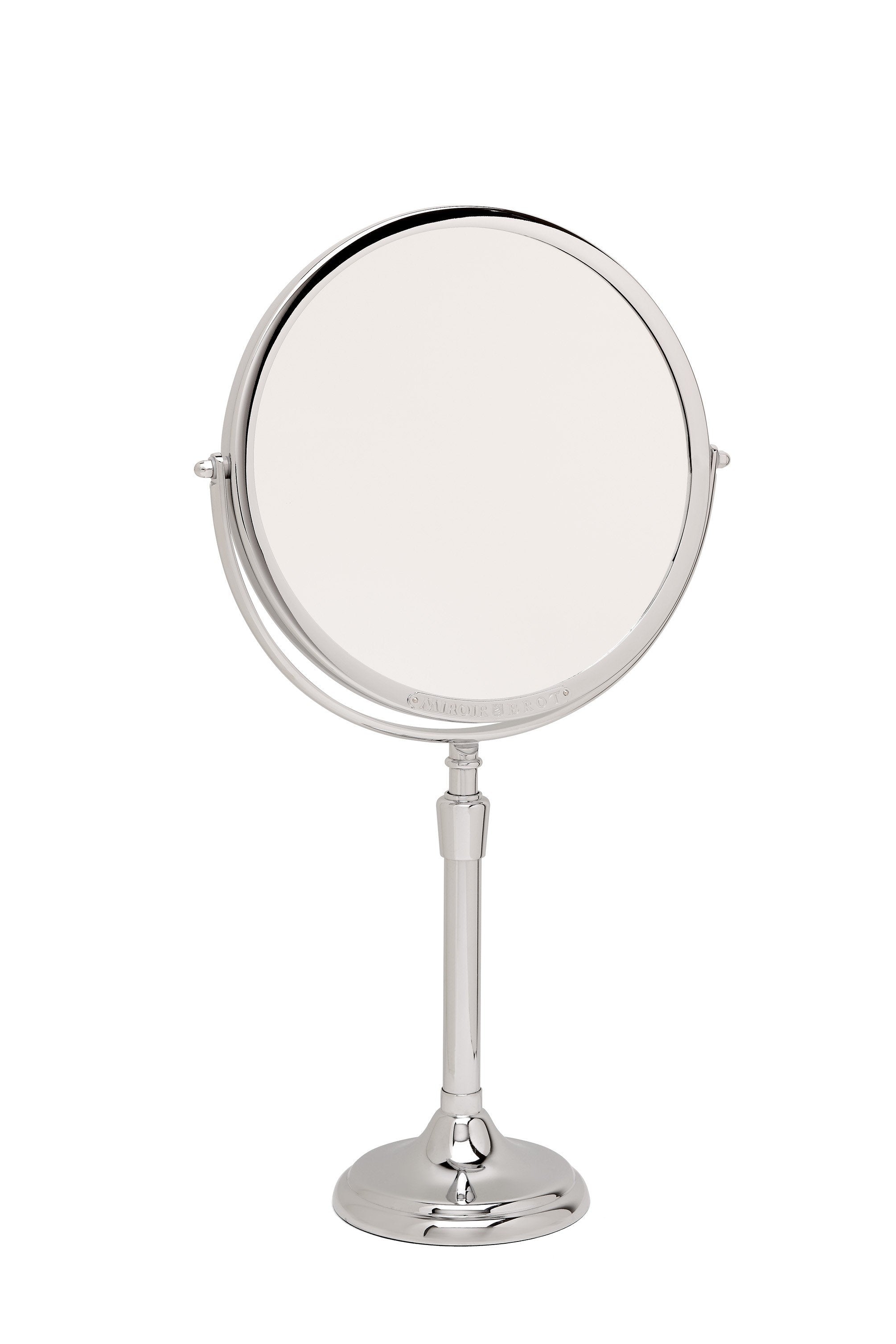 Brot PATRIMOINE 24 Reversible 9.5 Inch Adjustable Height Mirror - Perfect for Vanity, Makeup, Salon, and Home Decor