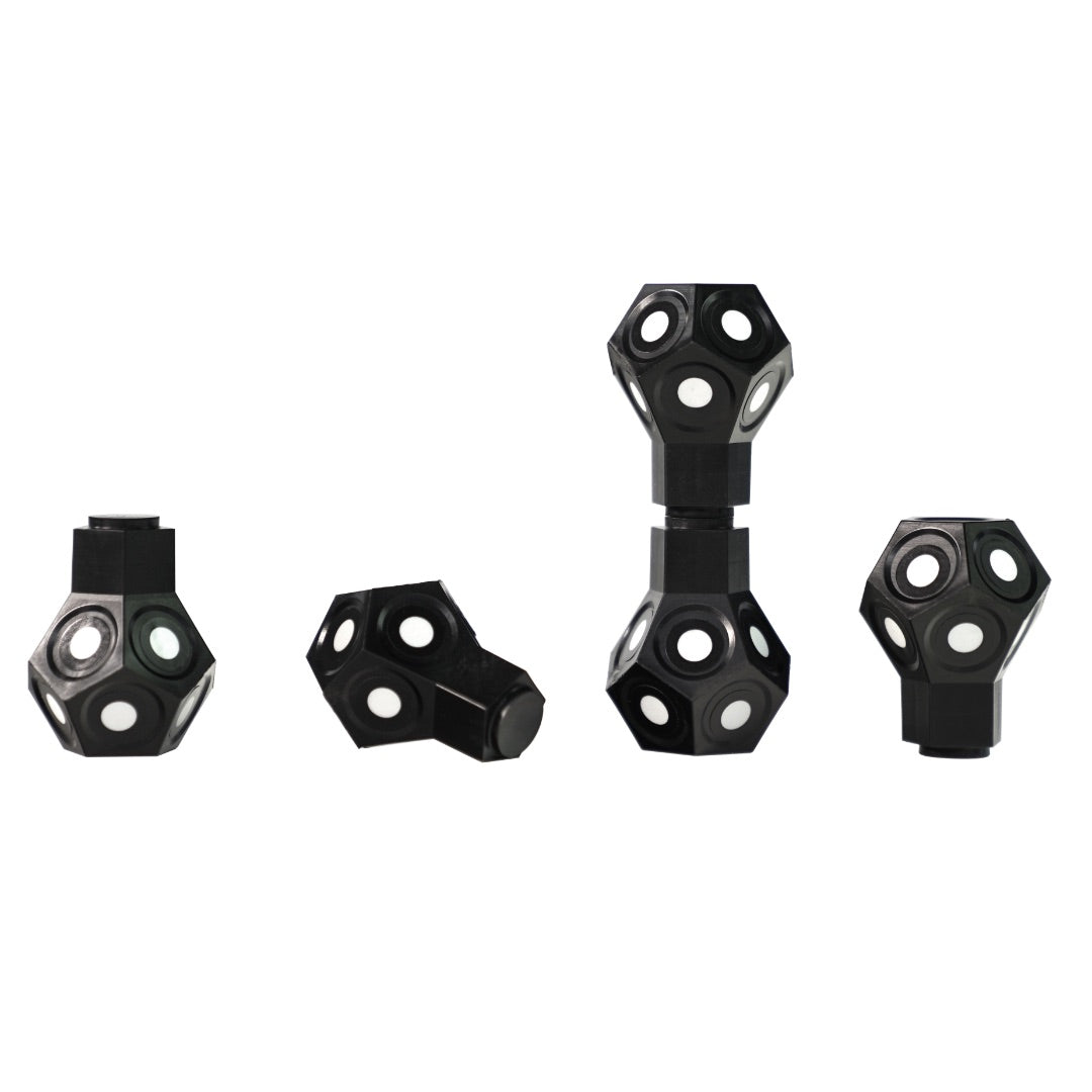 AESUB Dice Target Kits - 6mm Retro Reflective Shooting Targets for Precision Training | Outdoor Range Practice & Airsoft Games