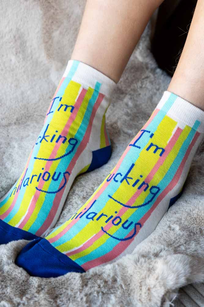 Funny Novelty Ankle Socks - Hilarious Gift for Friends & Family - Perfect for Parties, Gag Gifts and Everyday Wear