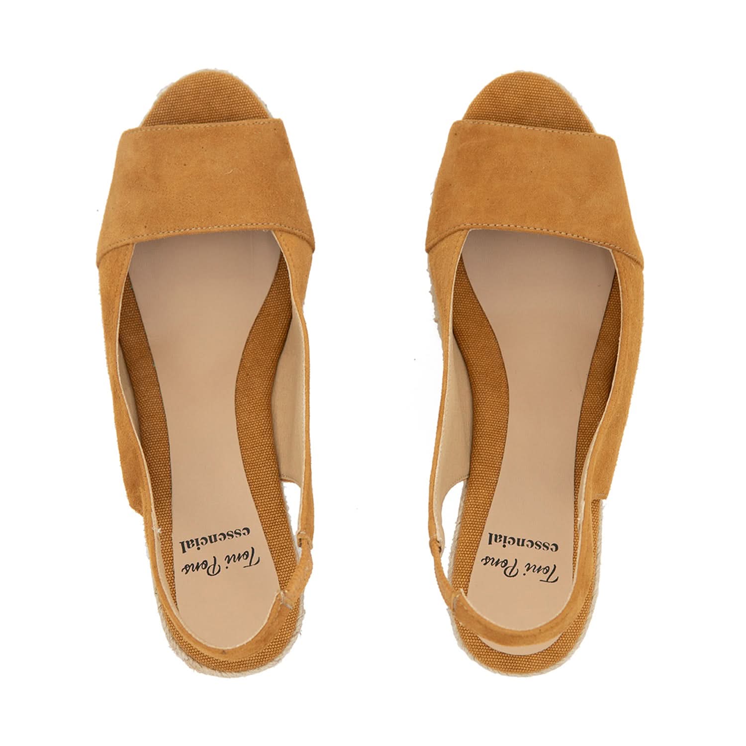 Women's Suede Leather Open Toe Wedge Espadrille Sandals - Monza A | Comfortable Summer Shoes for Beach, Vacation & Casual Outings