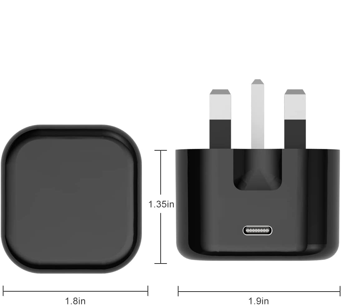 Original Nokia G42 Fast Charger 20W USB-C PD Wall Adapter - UK Plug Type C Power Brick for Nokia G42 5G - Quick Charge for Home, Office & Travel (Black)