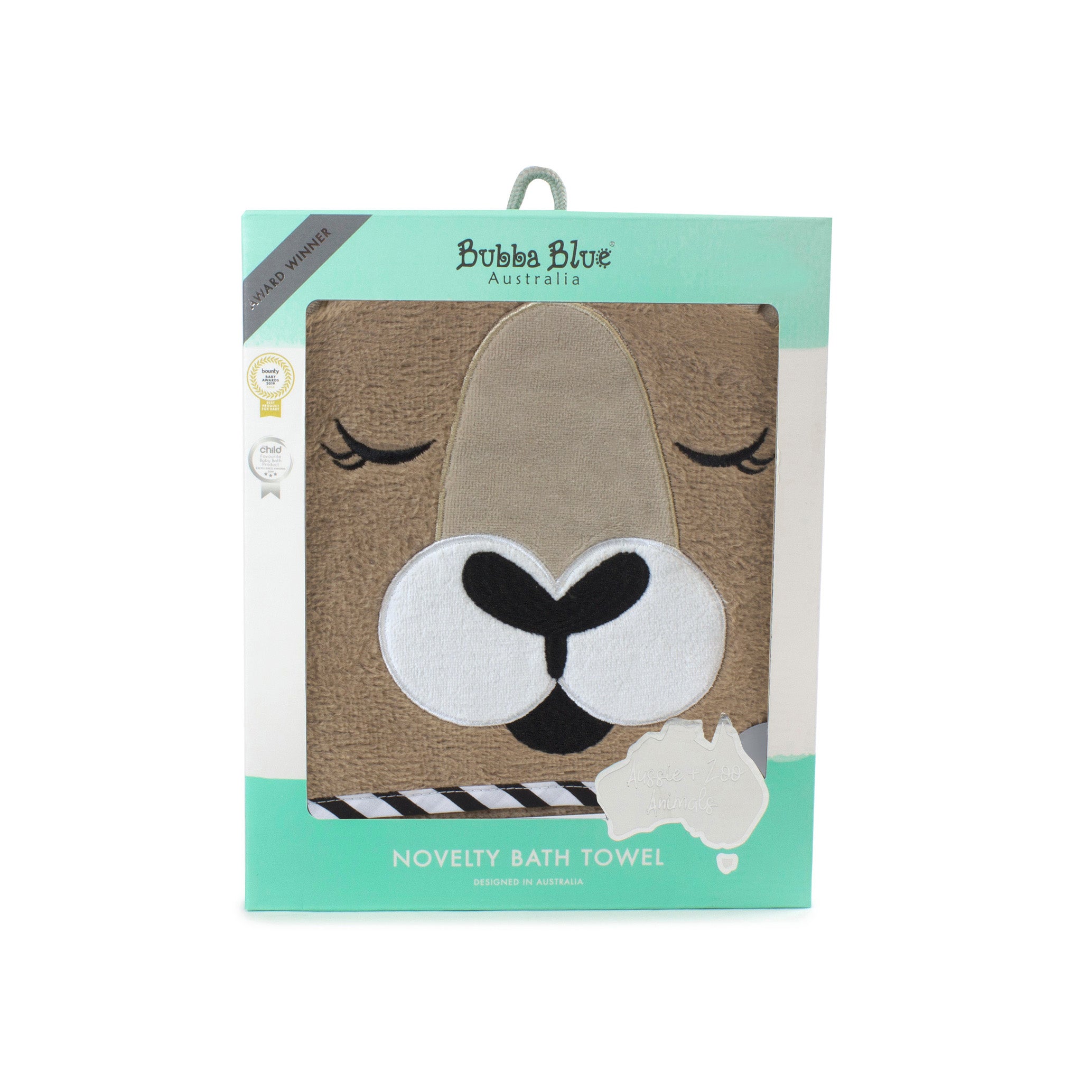 Soft Kangaroo Hooded Bath Towel for Kids - Cute Australian Animal Themed Bathrobe for Boys & Girls - Perfect for Bath Time, Swimming, and Beach Fun