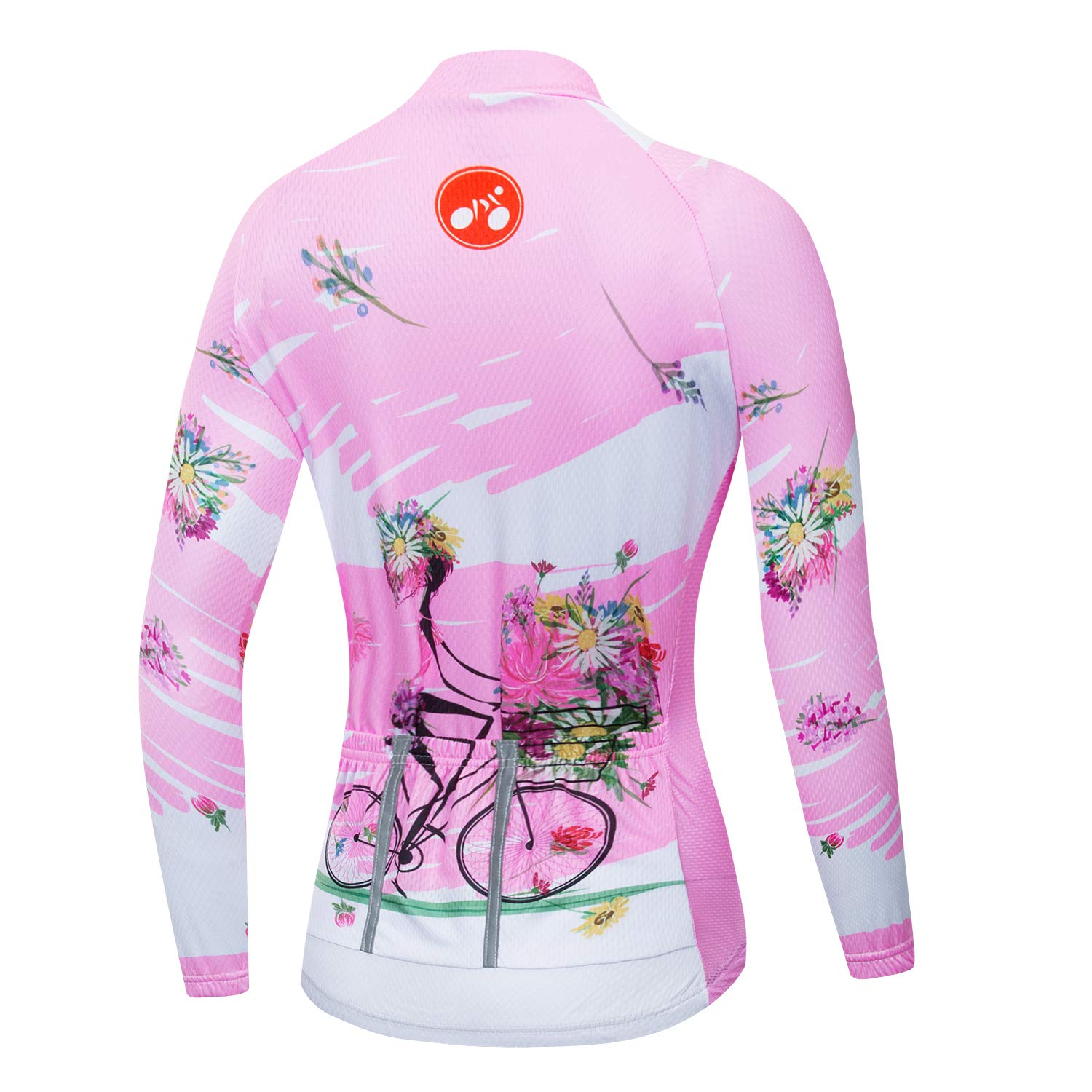 Women's Long Sleeve Cycling Jersey - Breathable Bicycle Shirt for Road & Mountain Biking - Perfect for Outdoor Sports & Fitness Training
