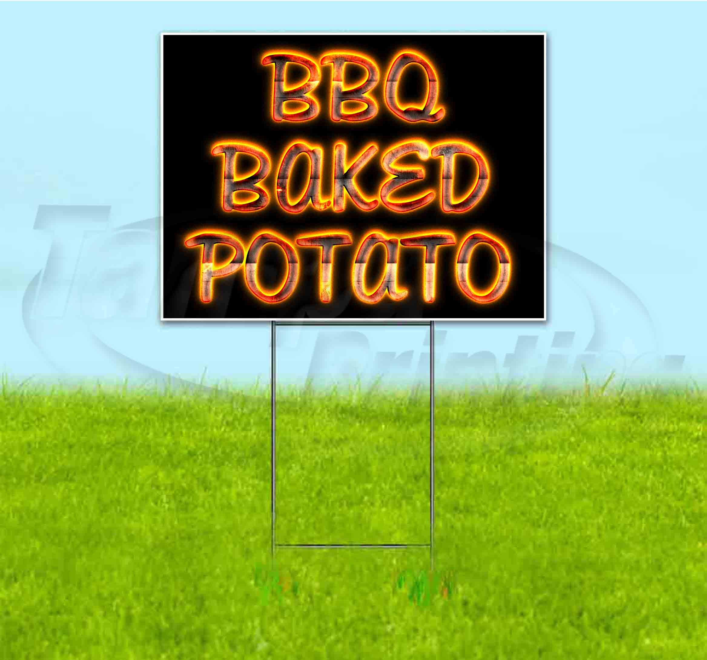 BBQ Baked Potato Yard Sign (18