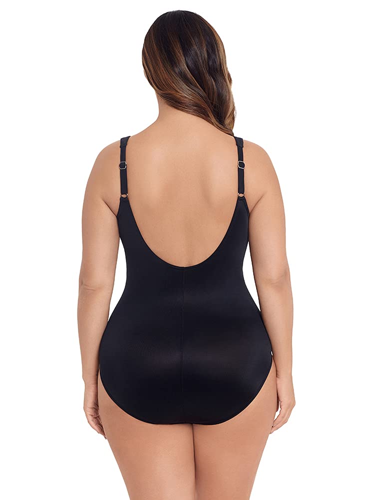 Miraclesuit Women's Plus Size One Piece Swimsuit - Solid Sanibel Sweetheart Neckline Swimwear for Curvy Women | Perfect for Beach Vacations, Pool Parties & Summer Getaways