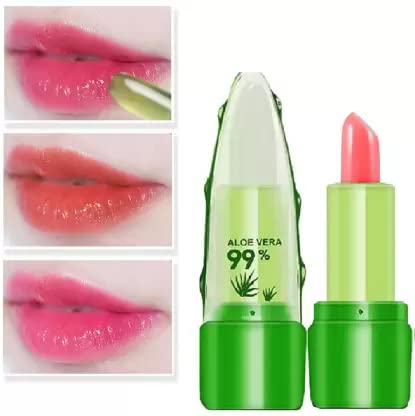 Professional Pink Aloe Vera Lip Balm for Hydration & Soft Lips - Perfect for Dry, Chapped Lips & Daily Lip Care