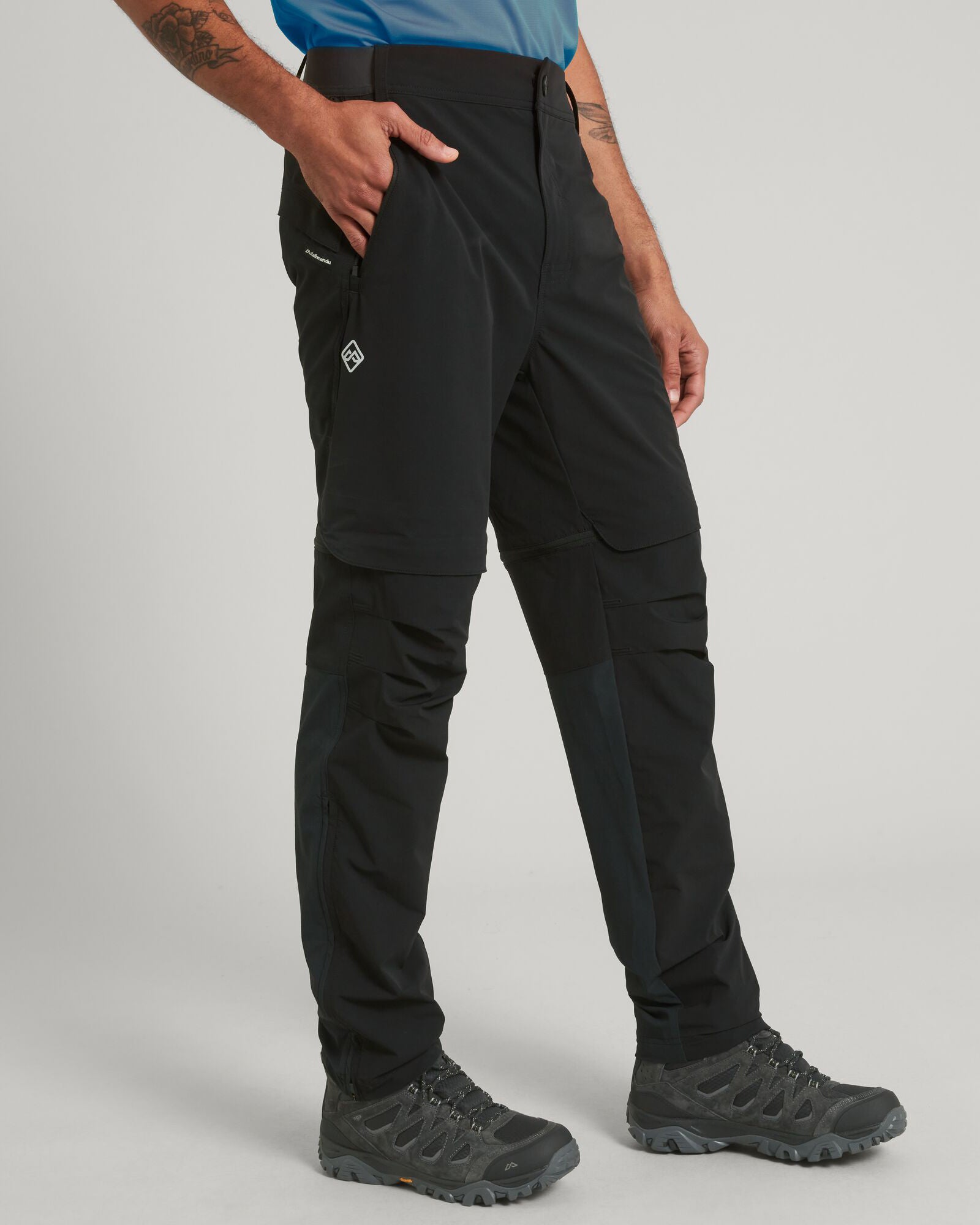 Men's ULT Hike Convertible Pants - Lightweight Quick-Dry Outdoor Hiking Pants with Zip-Off Legs (Black) - Perfect for Hiking, Camping & Travel Adventures