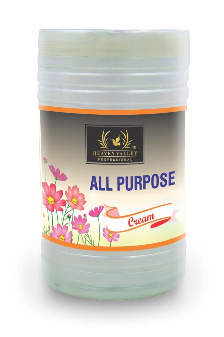 Heaven Valley All-Purpose Cream 900ml - Enriched with Antioxidant Vitamin E & Mineral Oil for Dry Skin, Face & Body Moisturizer - Perfect for Daily Hydration, Night Care & Travel Skincare
