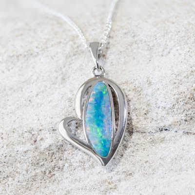 The Timeless Gift of Love: A Story of the Naia Sterling Silver Doublet Opal Pendant Necklace