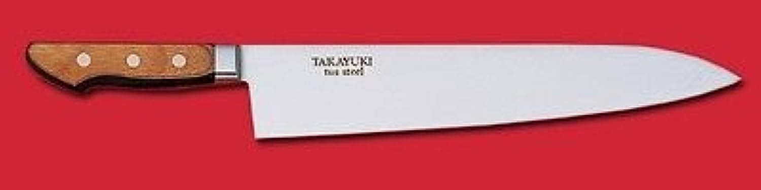 Sakai Takayuki 210mm Gyuto Chef Knife - High Carbon Stainless Steel Japanese Kitchen Knife for Professional Cooking, Meat Cutting & Vegetable Slicing
