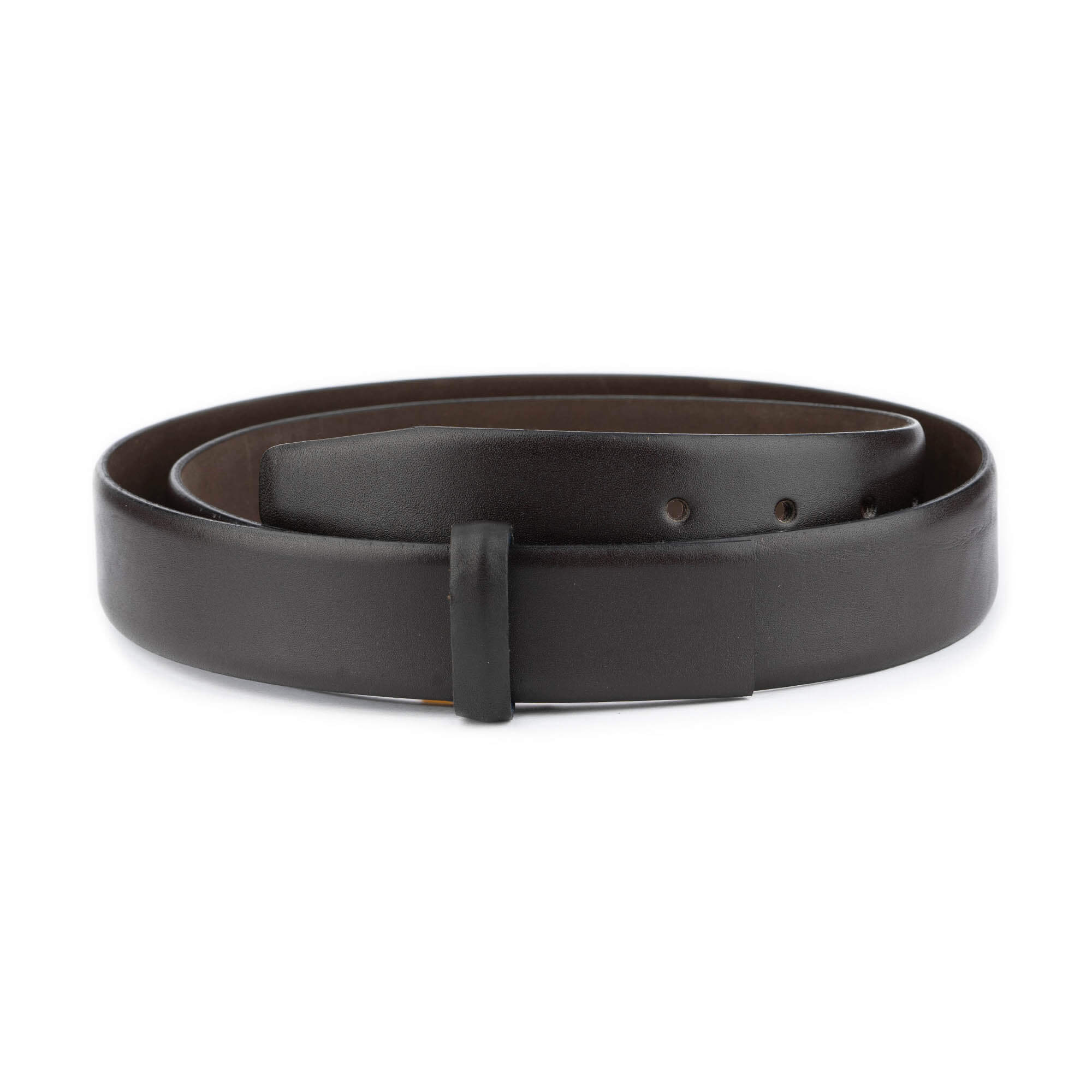Premium 3.5cm Genuine Dark Brown Leather Replacement Belt Strap for Cartier Buckles - Perfect for Dress Pants, Business Attire & Formal Occasions