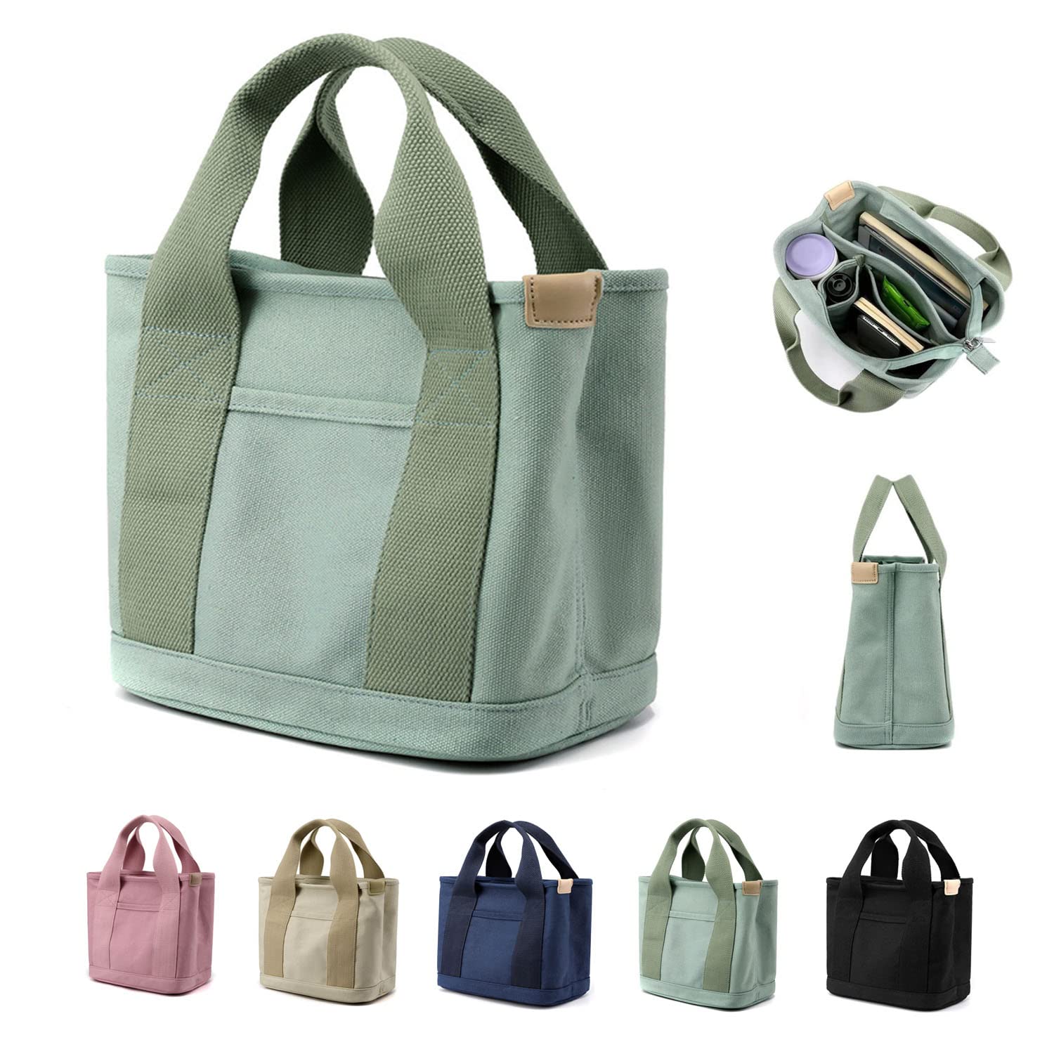 2023 New Women's Large Capacity Multi-Pocket Canvas Crossbody Shoulder Tote Bag - Waterproof Travel Work Purse with Multiple Compartments | Perfect for Daily Commute, Business Trips & Weekend Getaways