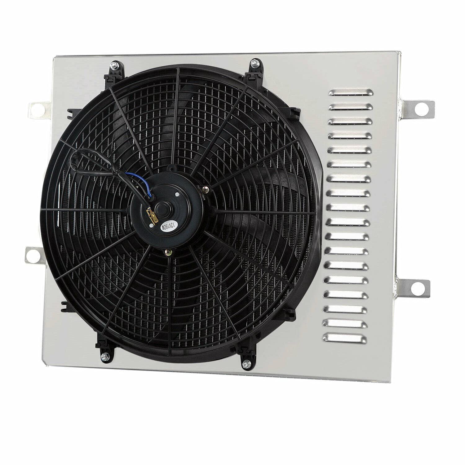 ECMRAD Aluminum Radiator Shroud with 16