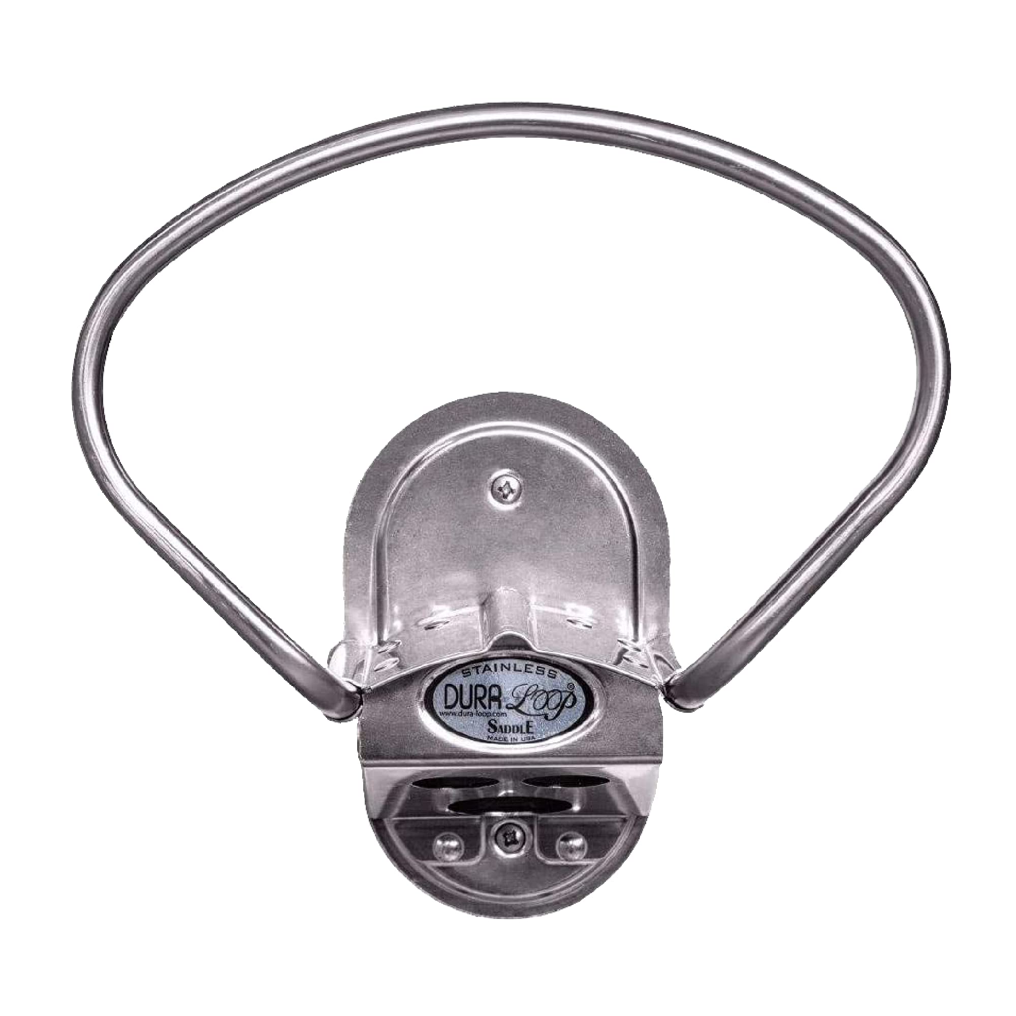 Accu Stainless Steel Saddle Hose Holder - Heavy Duty Wall Mount Garden Hose Organizer for Outdoor, Garage & Utility Room Use - Perfect for Lawn Care, Car Washing & Gardening