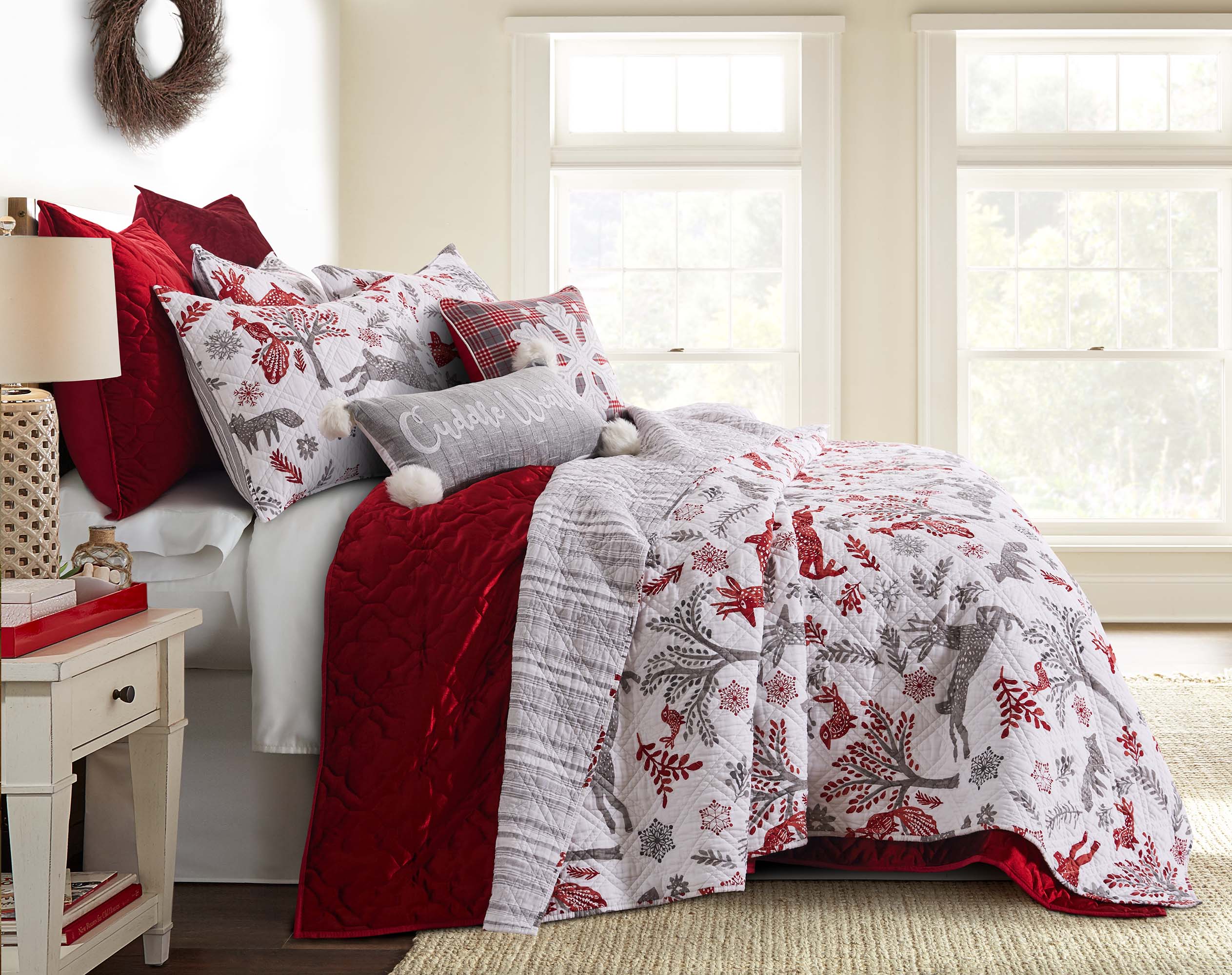 Winterland Quilt Set - Ultra Soft & Warm Bedding for Winter - Perfect for Cozy Nights, Guest Rooms & Cabin Retreats
