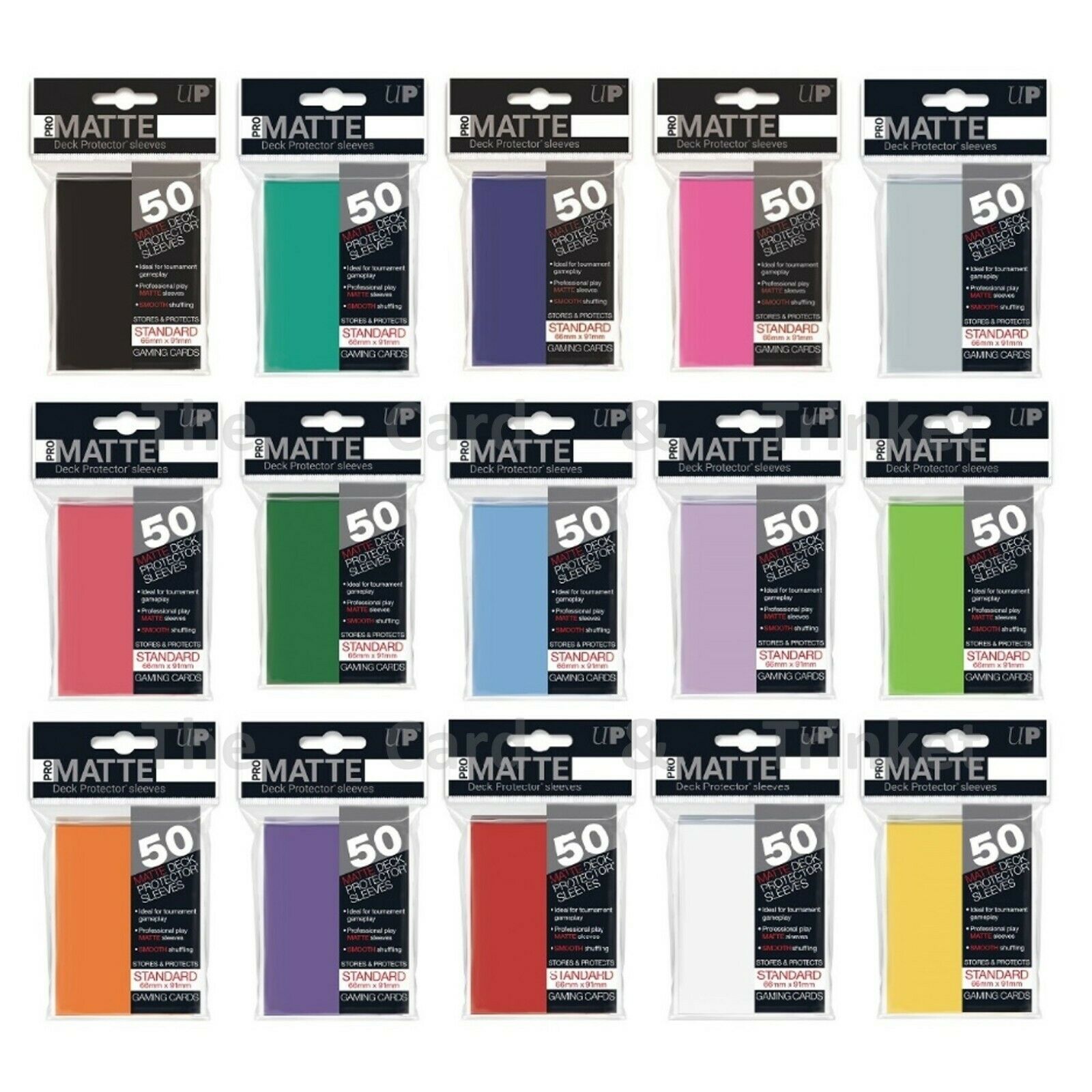 Ultra Pro Matte Color Deck Protector Sleeves 66mm x 91mm - Premium Card Protectors for MTG, Pokemon & Trading Card Games - Perfect for Gaming, Collecting & Card Storage