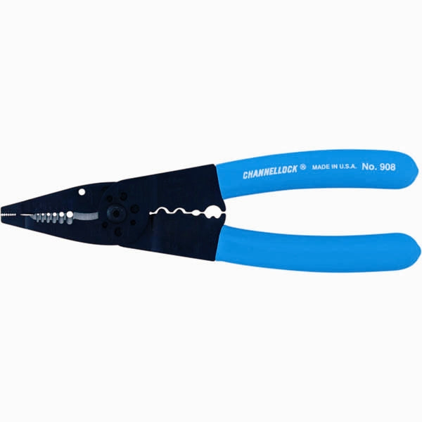Channellock 908G 8-1/4 Inch High Leverage Side Cutting Pliers - Professional Electrical Wiring Tool for Electricians, DIY Projects & Home Repairs