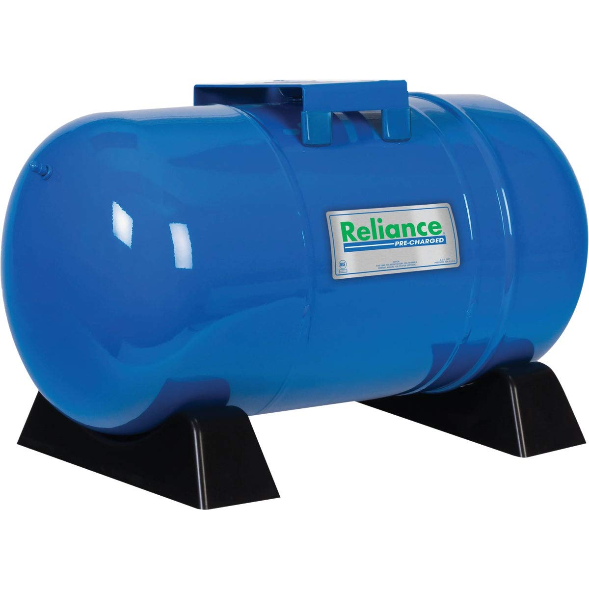 4-Gallon Horizontal Pressure Pump Tank - Heavy Duty Water Pressure Booster for Home, RV & Outdoor Use