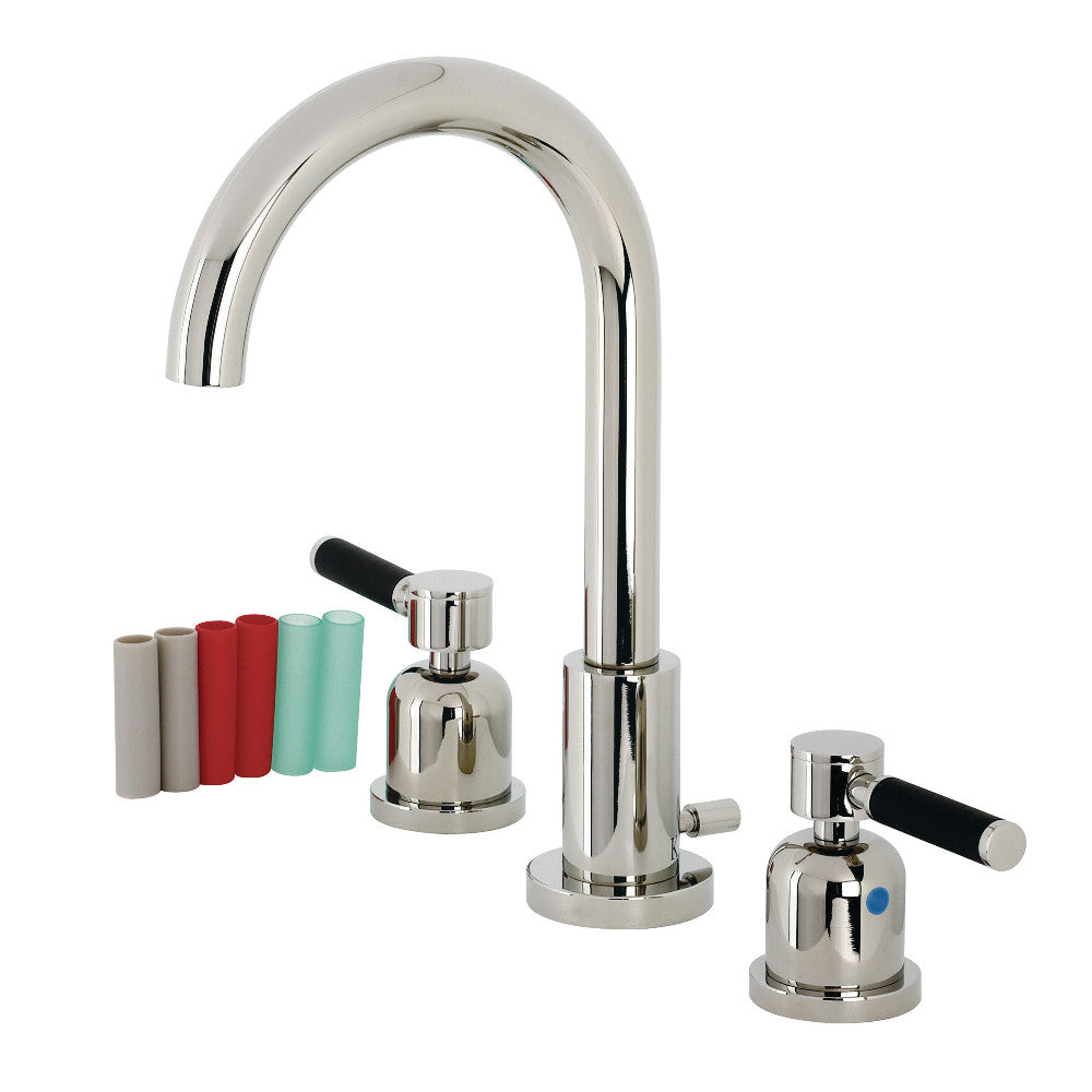 Fauceture FSC8925DKL Kaiser Widespread Bathroom Faucet with Pop-Up Drain - Premium 8-Inch Centerset Bathroom Sink Faucet for Modern Vanities, Perfect for Home & Hotel Renovations