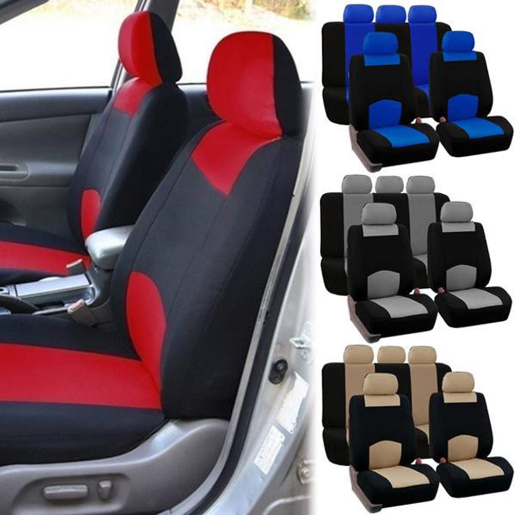 2-Piece Universal Car Seat Covers Set - Full Bench Cover for Cars, SUVs & Trucks - Durable & Lightweight Automotive Seat Protectors - Perfect for Pets, Kids & Everyday Use