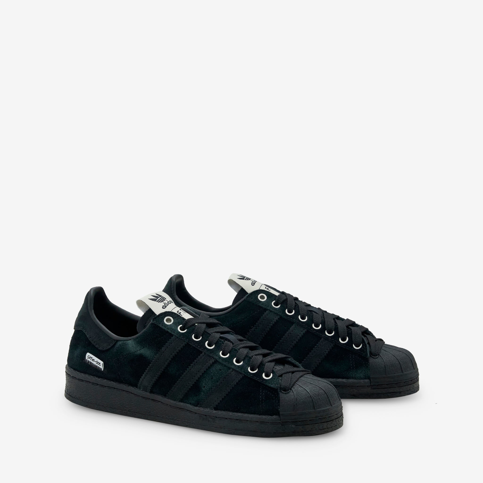 Song for the Mute x Superstar 82 Sneakers - Charcoal, Core Black & Cream White Colorways | Stylish Streetwear for Men & Women | Perfect for Casual Outfits & Urban Fashion
