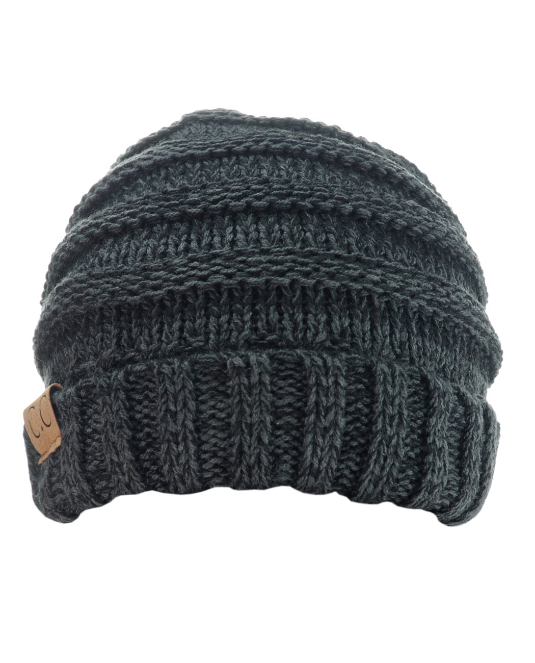 NYFASHION101 Slouchy Wrinkled Beanie Cap - Soft Stretchy Skull Hat for Men & Women - Perfect for Winter, Outdoor Activities & Casual Streetwear Fashion