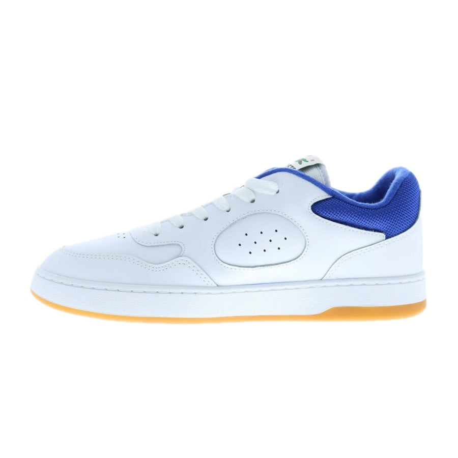 Lacoste Men's Lineset 124 Sneakers - White & Blue Gum Sole Casual Shoes for Men | Perfect for Walking, Running & Everyday Wear