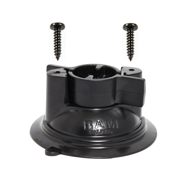 RAM 3.3 Inch Diameter Suction Cup Base (RAP 224 1U) - Heavy Duty Vacuum Mount for Car Dashboard, Bathroom, Kitchen & Outdoor Use