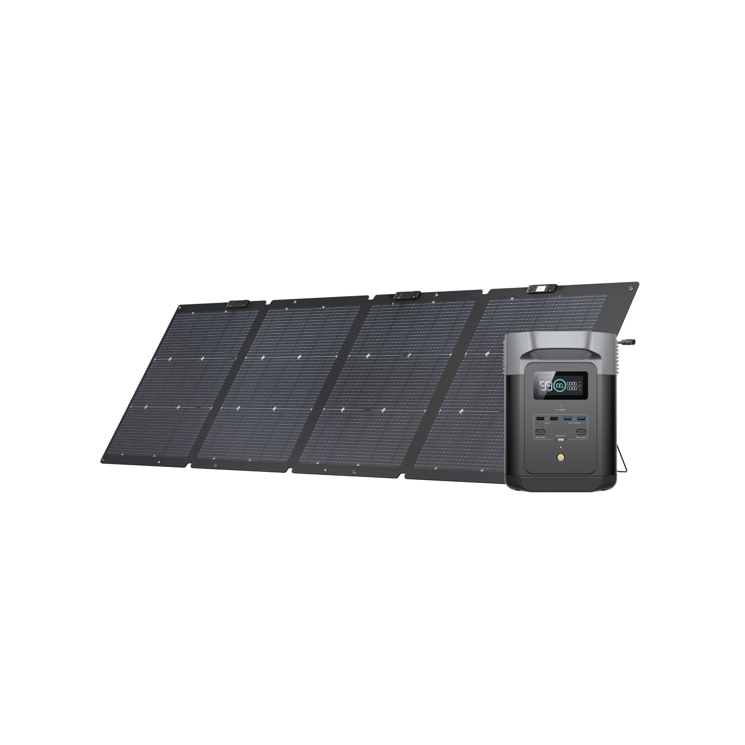 EcoFlow DELTA 2 Portable Power Station 1200W | 1024Wh Solar Generator for Camping, RV, Emergencies | Fast Charging, 6 AC Outlets, LiFePO4 Battery | Home Backup & Outdoor Power Supply