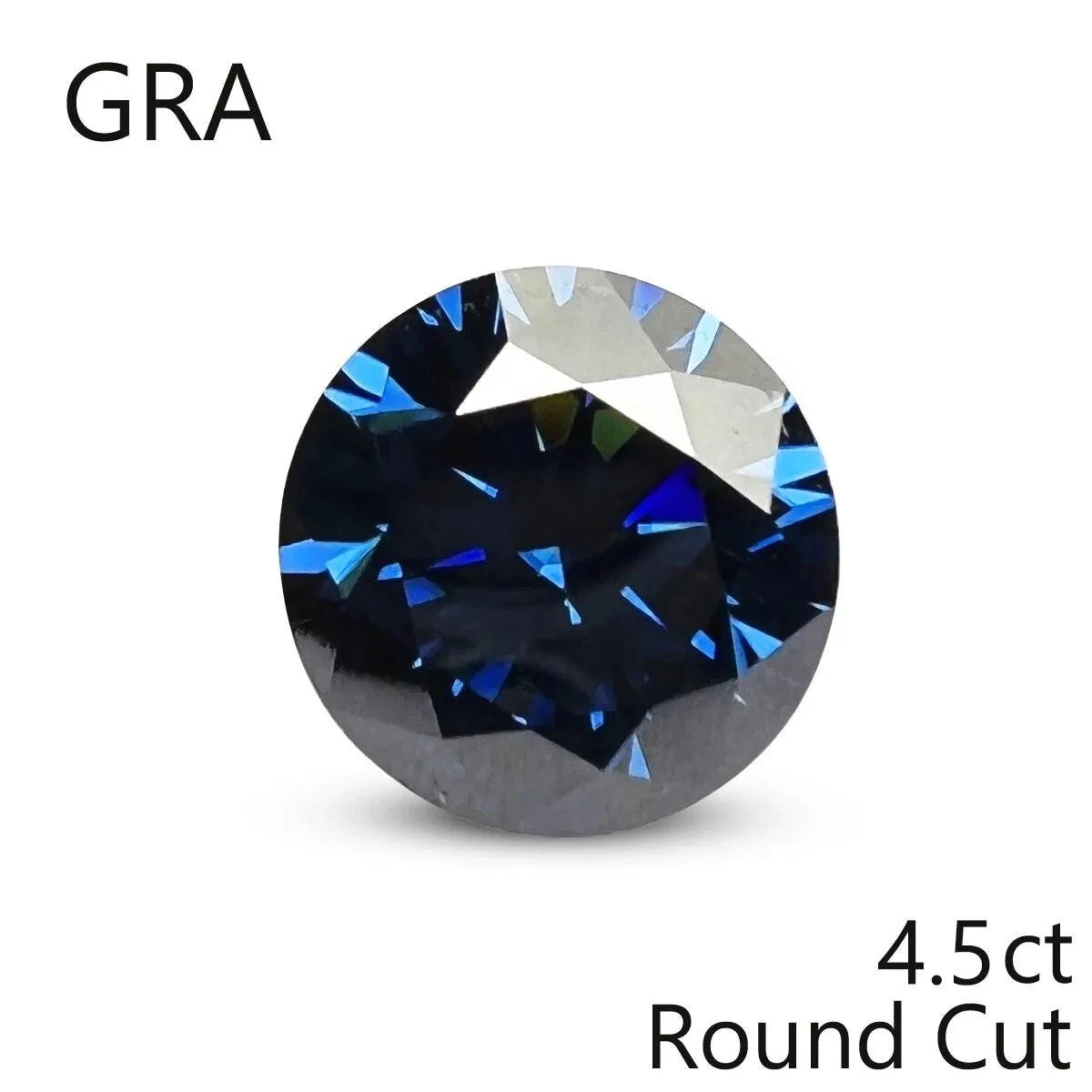 100% Real Blue Loose Moissanite Gemstone - Lab Created Diamond Alternative for Jewelry Making (Round/Pear/Emerald/Cushion Cut) | Perfect for Engagement Rings, Wedding Bands & Custom Jewelry Designs