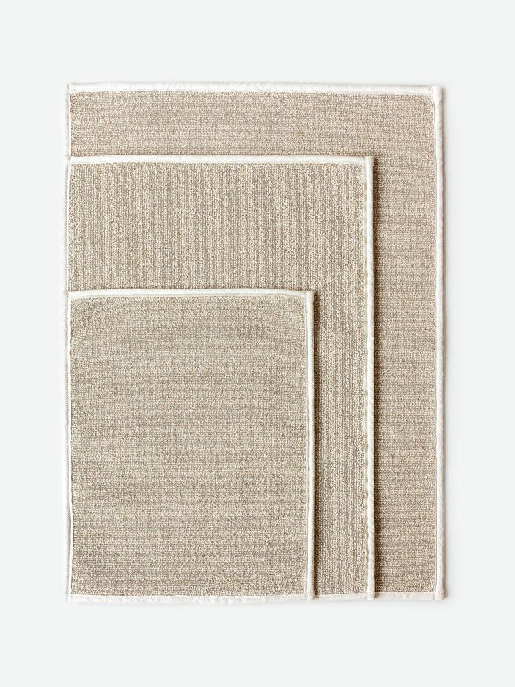 Premium Sasawashi Bath Mat - Eco-Friendly, Absorbent & Quick-Drying Beige Bathroom Rug for Non-Slip Safety - Perfect for Bathroom, Shower & Spa Areas