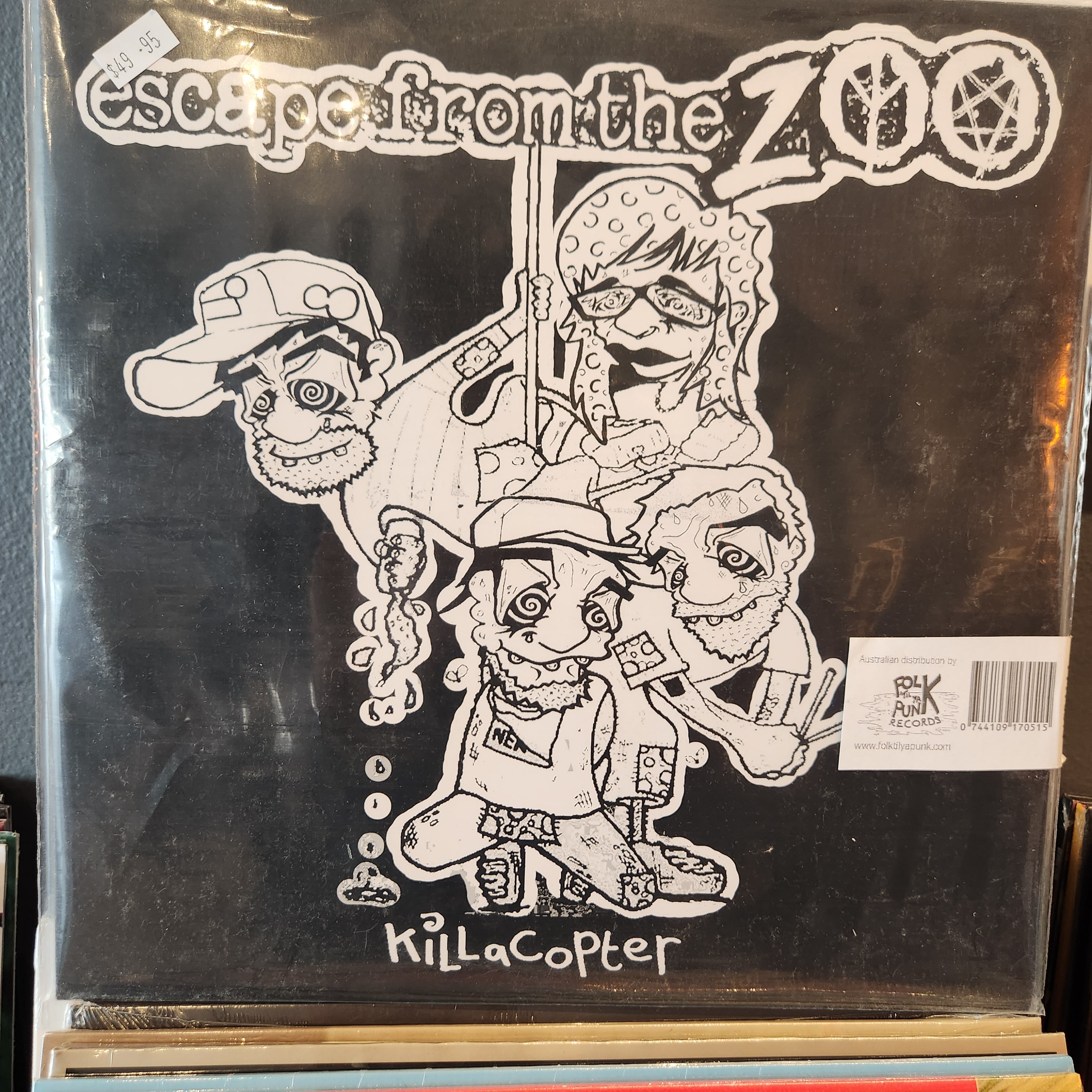 Escape from the Zoo Killacopter Limited Edition Vinyl Record - Perfect for Music Collectors & Retro Music Lovers