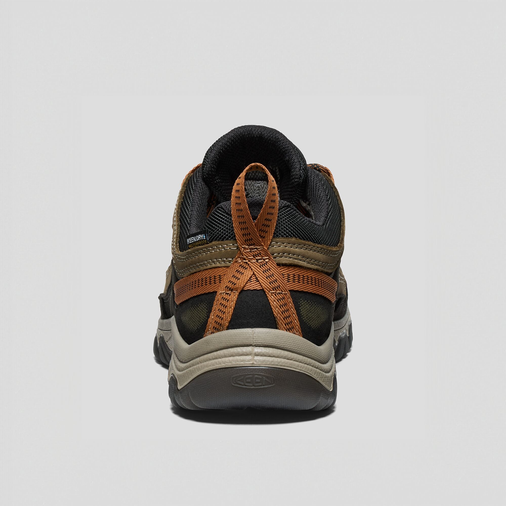 KEEN Men's Targhee IV WP Waterproof Hiking Boots - Sea Turtle/Roasted Pecan Color - Outdoor Trekking & Trail Walking Shoes for Men