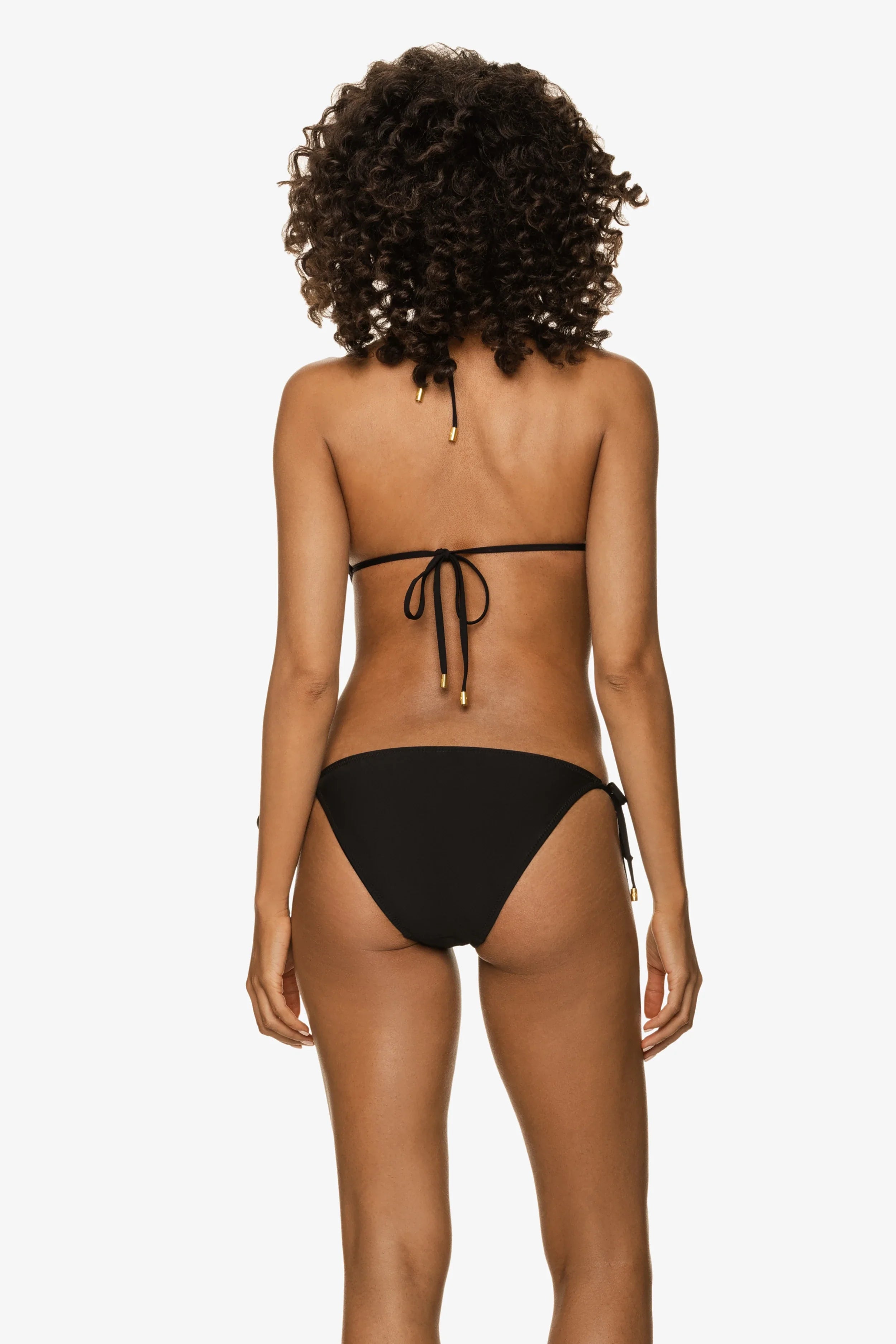 Black String Bikini Bottom - Sexy High Cut Swimwear for Beach & Pool Party | Women's Fashion Swim Bottom for Summer Vacation & Tropical Getaway