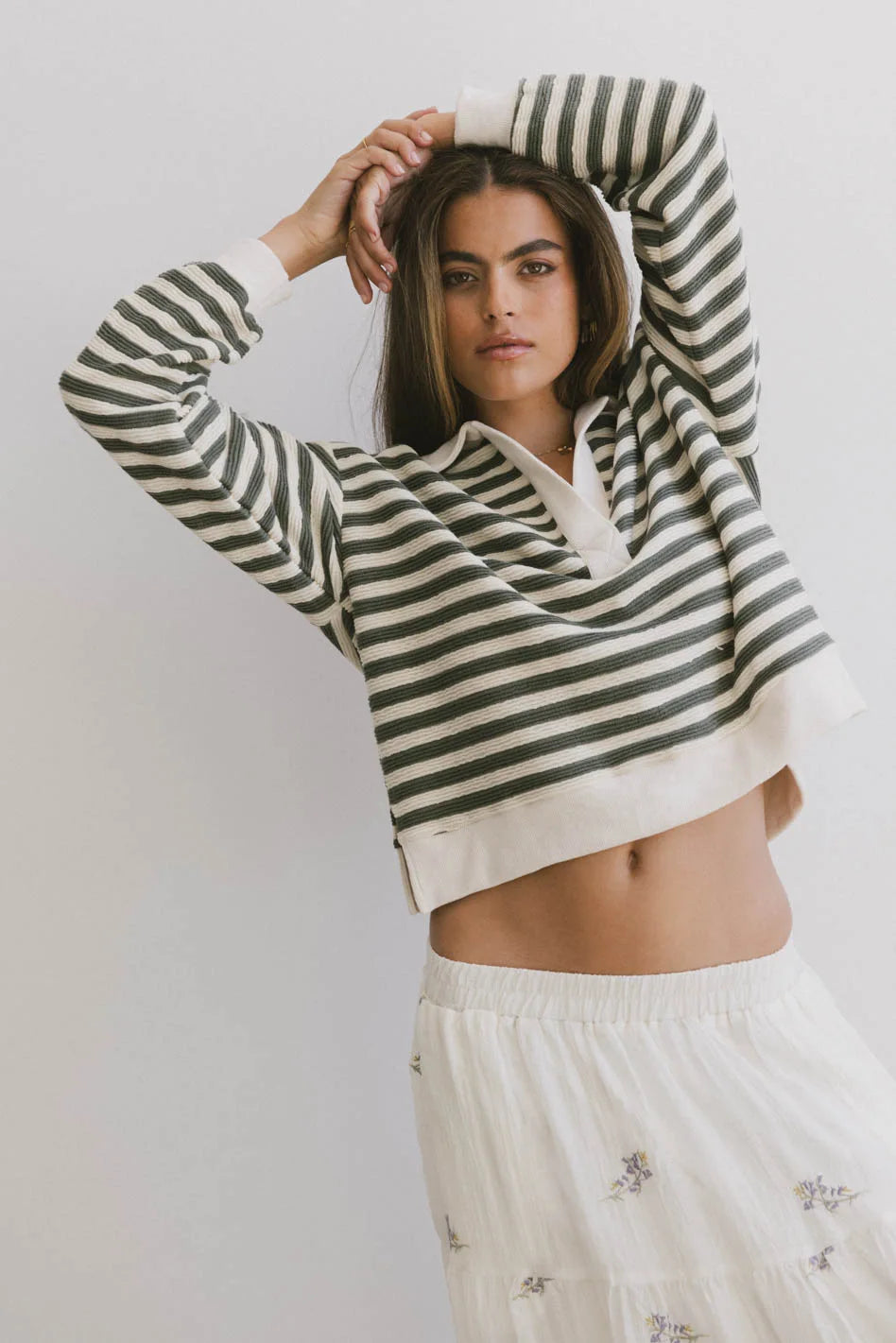 Harlen Striped Top for Women - Comfortable & Stylish T-Shirt - Casual & Everyday Wear - FINAL SALE - Perfect for Work, Outings & Relaxing at Home
