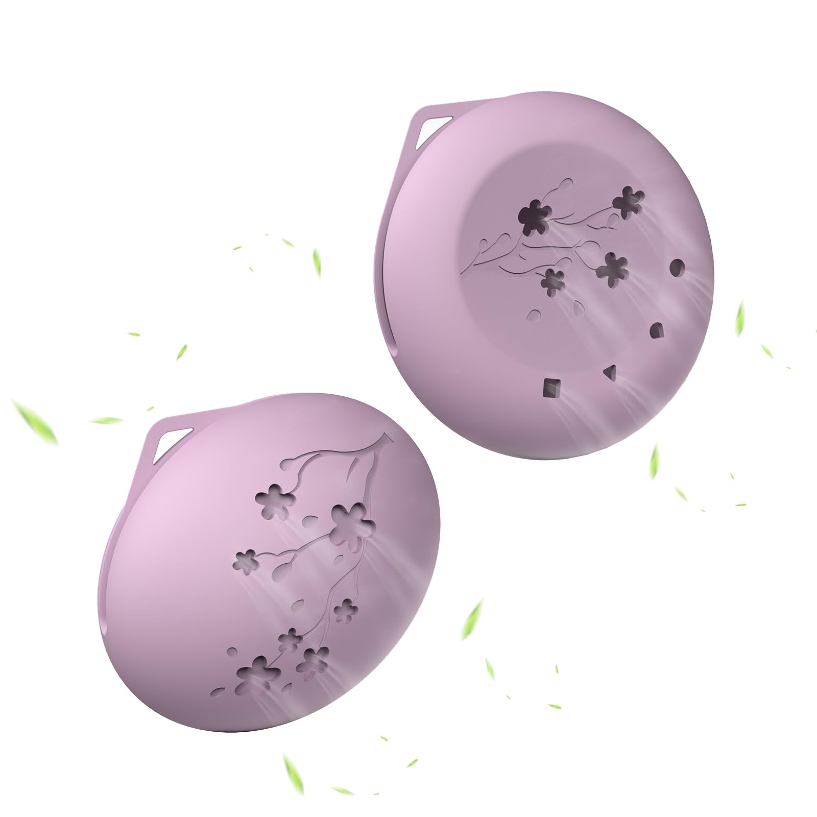 2-in-1 Makeup Sponge Holder & Beauty Blender Case - Travel Powder Puff Organizer (Light Purple) | Compact Cosmetic Storage for On-the-Go Makeup Touchups