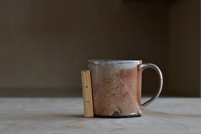 Handcrafted Wood Fired Ceramic Coffee Mug - Premium Web Exclusive - Perfect for Home, Office & Camping Use