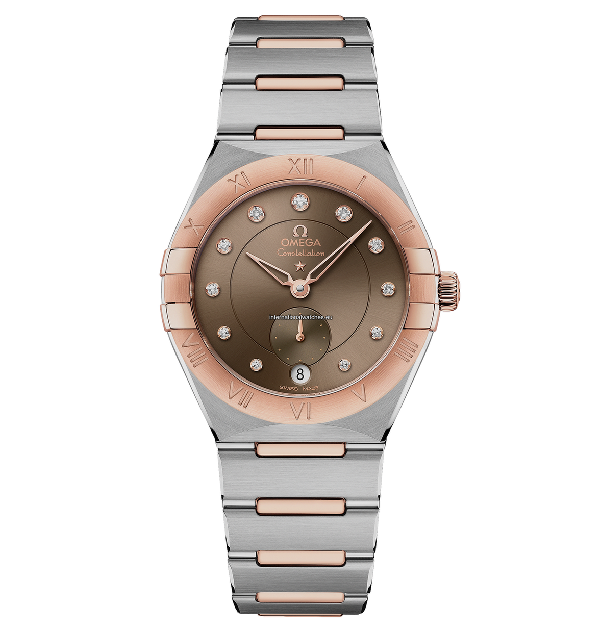 Omega Constellation 34mm Stainless Steel & Sedna™ Gold Watch 131.20.34.20.63.001 - Luxury Women's Dress Watch for Business & Formal Occasions