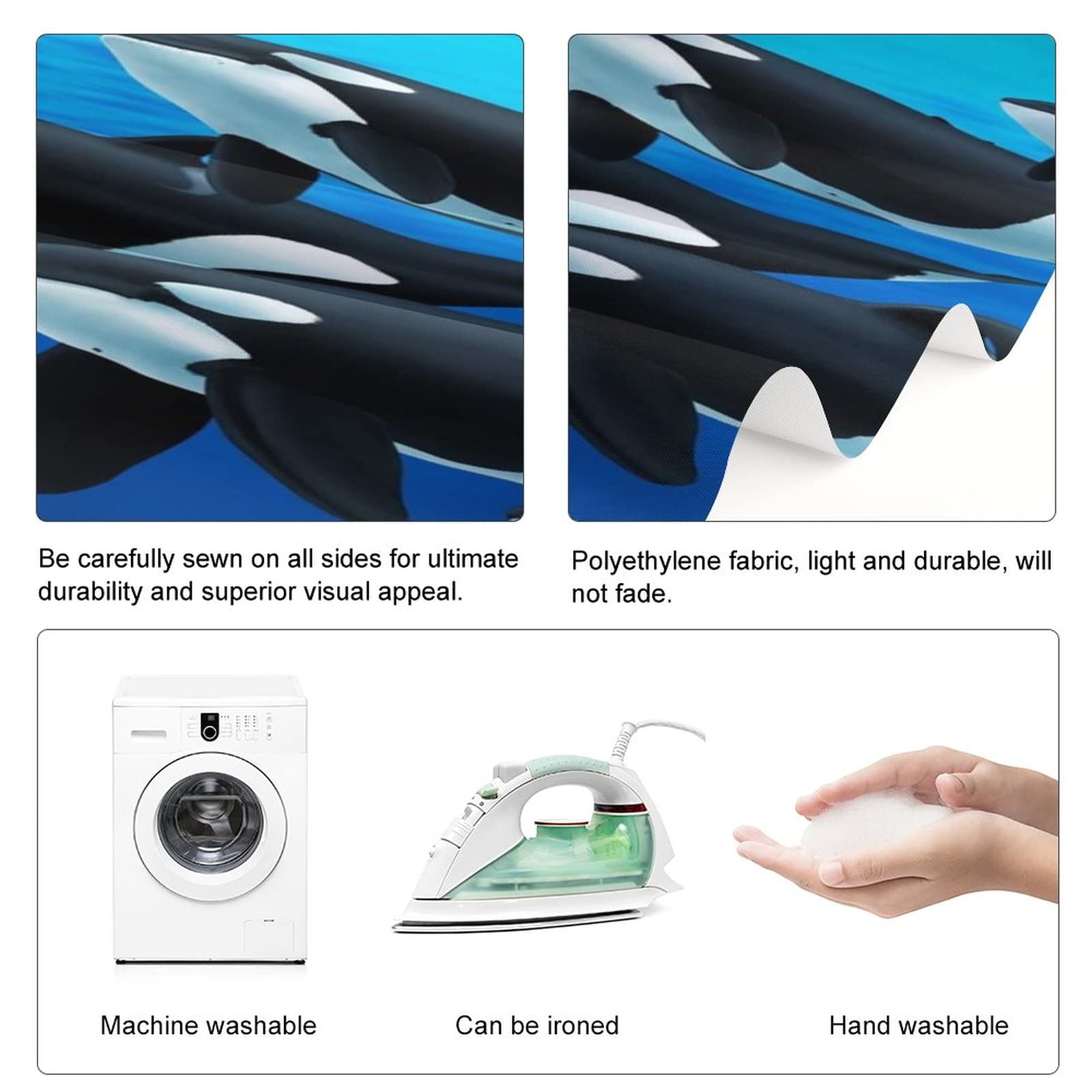 Orca Killer Whale Backdrop 56x79