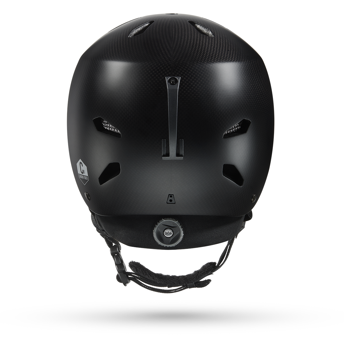 Watts Carbon Fiber Winter Helmet for Asian Fit - Lightweight & Warm Cold Weather Cycling Gear - Perfect for Snow Biking & Mountain Adventures