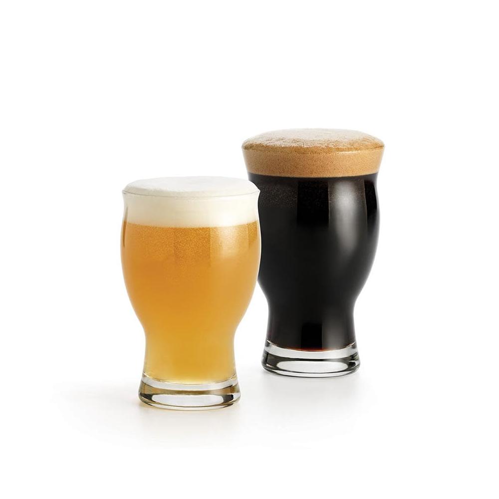 Libbey 14.25 Oz Stackable Craft Beer Glasses - Set of 12 for Home Bars, Pubs & Breweries - Durable Barware for IPA, Lager & Ale Enthusiasts