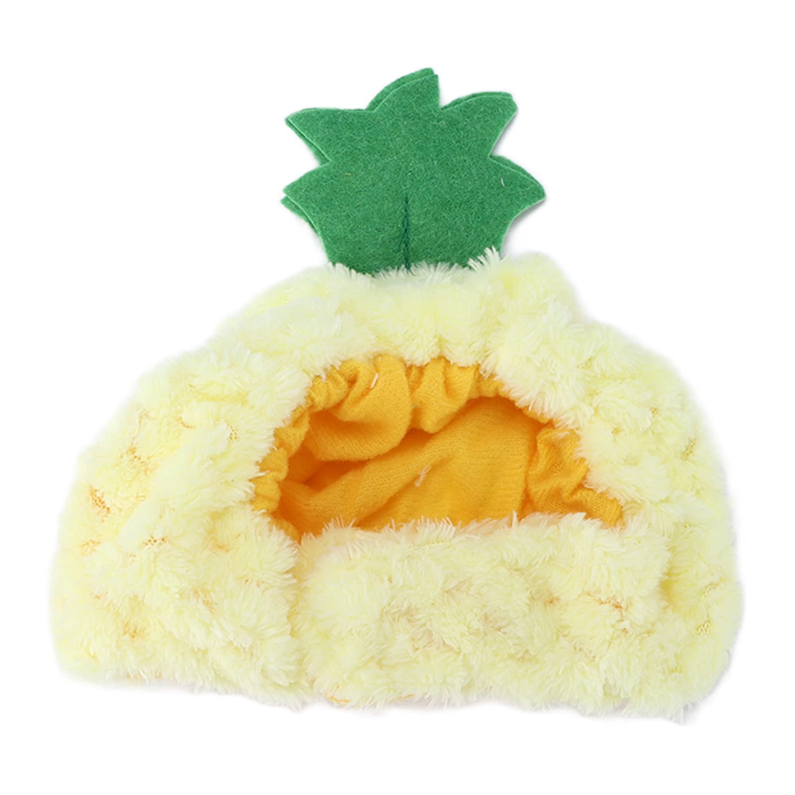 Cute Pet Pineapple Hat - Adjustable & Safe for Cats, Dogs - Halloween Costume Fun