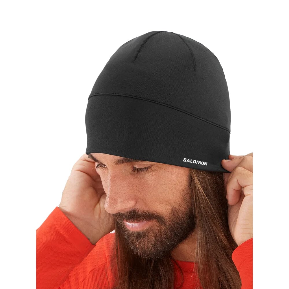 Salomon Active Beanie - Warm Winter Hat for Men & Women - Lightweight Fleece Lined Skull Cap for Running, Hiking, Skiing & Outdoor Activities