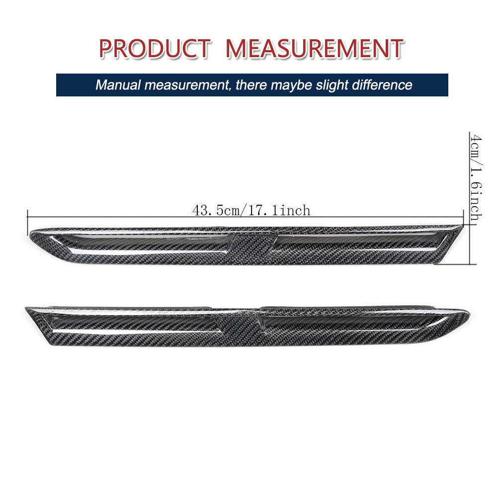 Carbon Fiber Fender Vents Air Scoops Trim for Nissan GTR Base Coupe 2008-2016 - Lightweight Performance Upgrade for Enhanced Aerodynamics & Style - Perfect for Racing, Car Shows & Street Performance