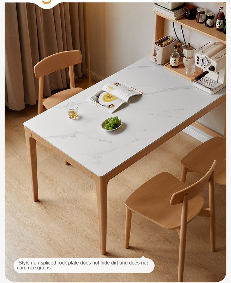 Solid Beech Wood Ultra-Thin Dining Sideboard - Modern Buffet Cabinet for Dining Room, Kitchen Storage & Living Room Decor