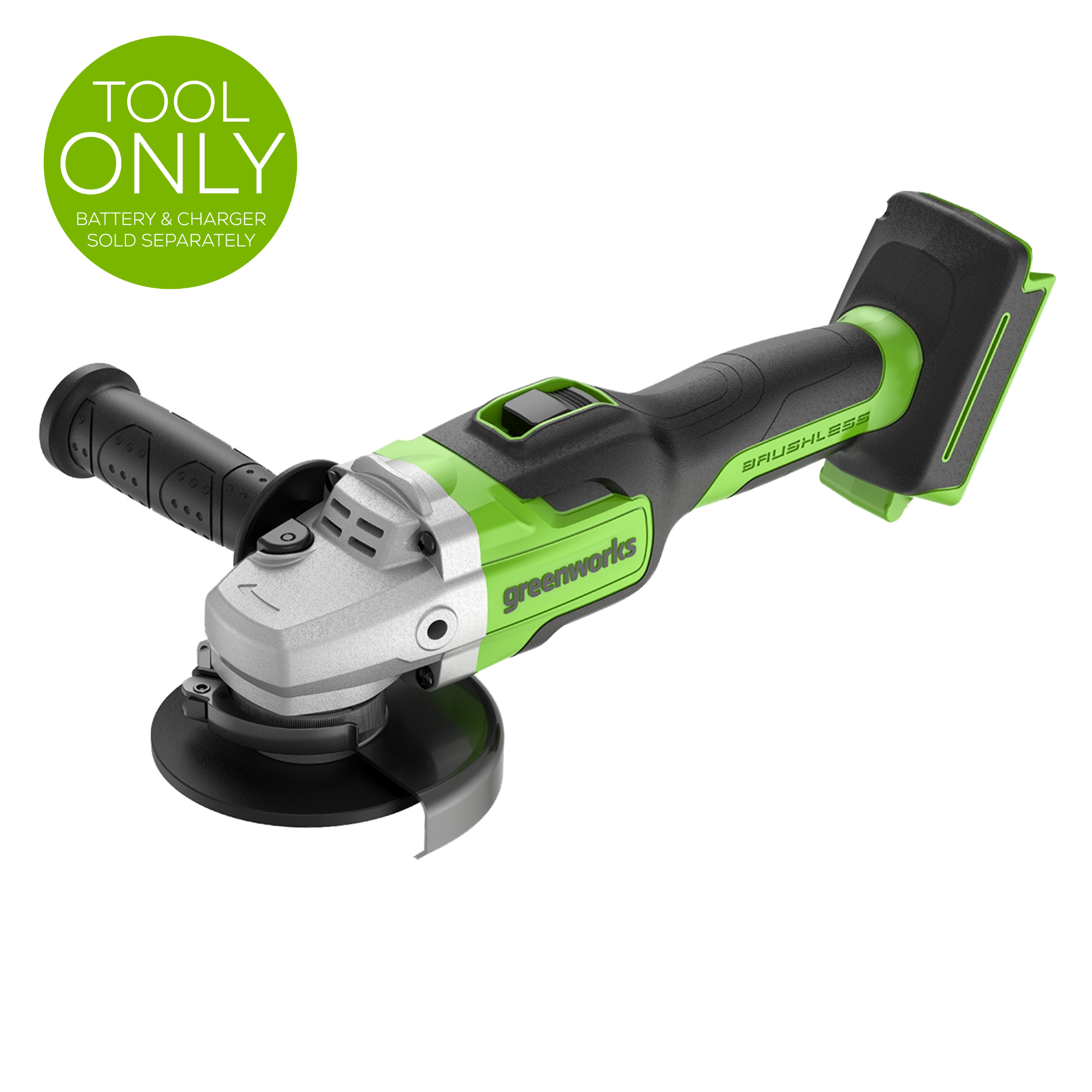 24V Brushless Angle Grinder (Tool Only) AG24L00 - Cordless Power Tool for Metal Cutting, Grinding & Polishing - Perfect for DIY Projects & Professional Construction Work
