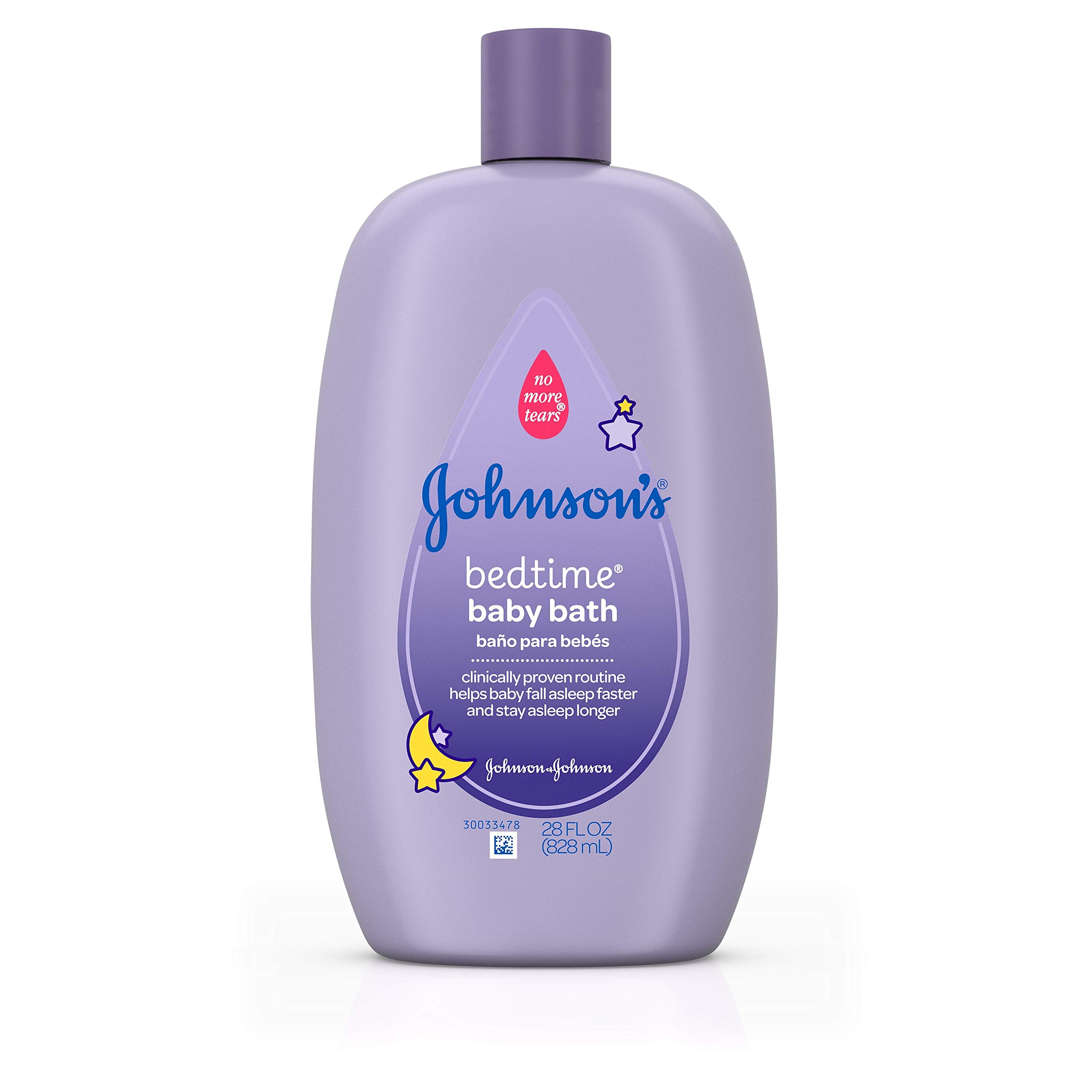 Johnson's Bedtime Baby Bath & Body Wash - 28 Oz | Soothing Lavender Scent for Relaxing Nighttime Routine | Gentle Formula for Newborns & Toddlers | Perfect for Calming Baths Before Sleep