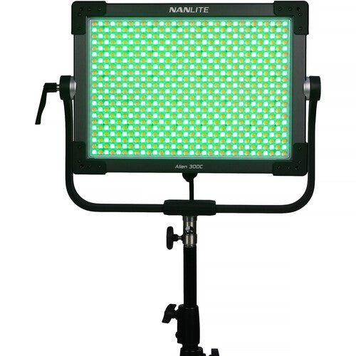 Nanlite Alien 300C RGBWW LED Panel with Softbox & Eggcrate - Professional Studio Lighting for Photography, Videography, and Live Streaming