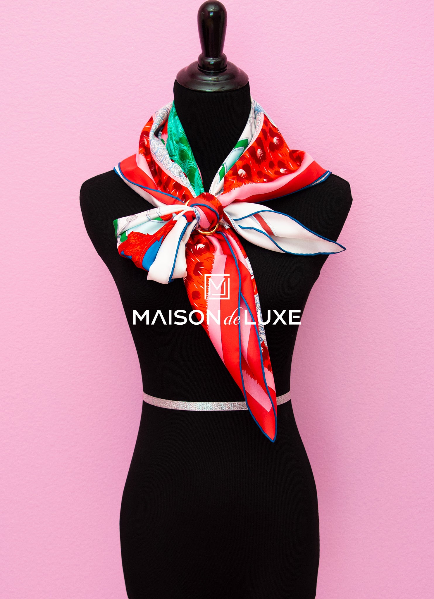 Hermes Plumets du Roy Red Twill Silk Scarf 90cm - Luxury Fashion Accessory for Women, Perfect for Gifts & Special Occasions