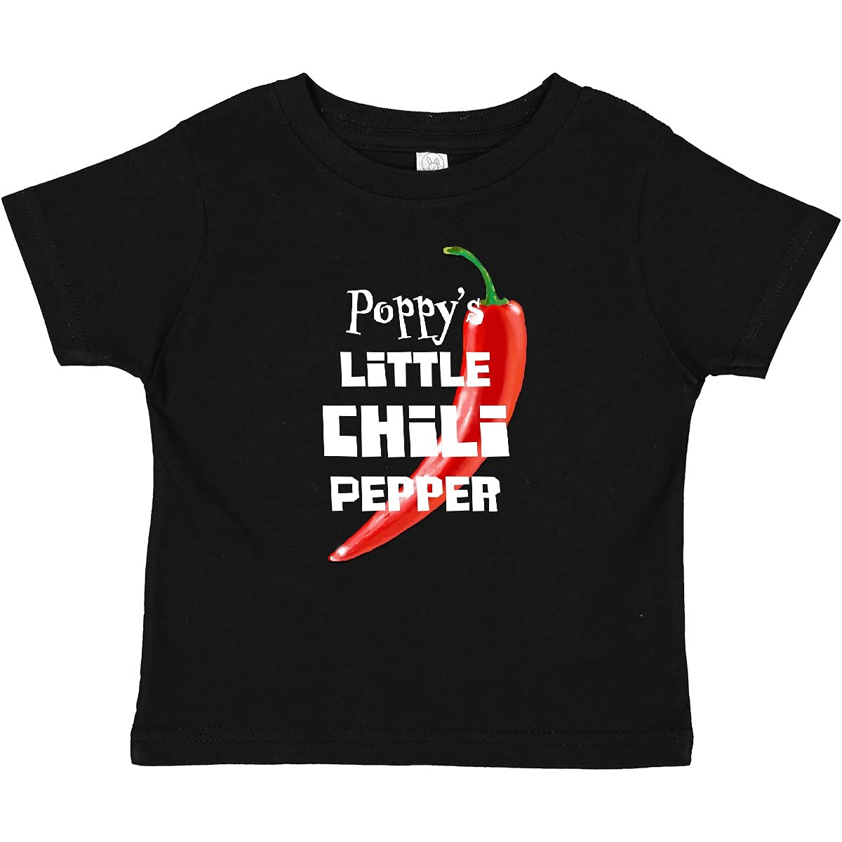 Inktastic Poppy's Little Chili Pepper Baby T-Shirt - Cute Infant Bodysuit for Boys & Girls - Perfect for Family Photos, Birthdays & Everyday Wear